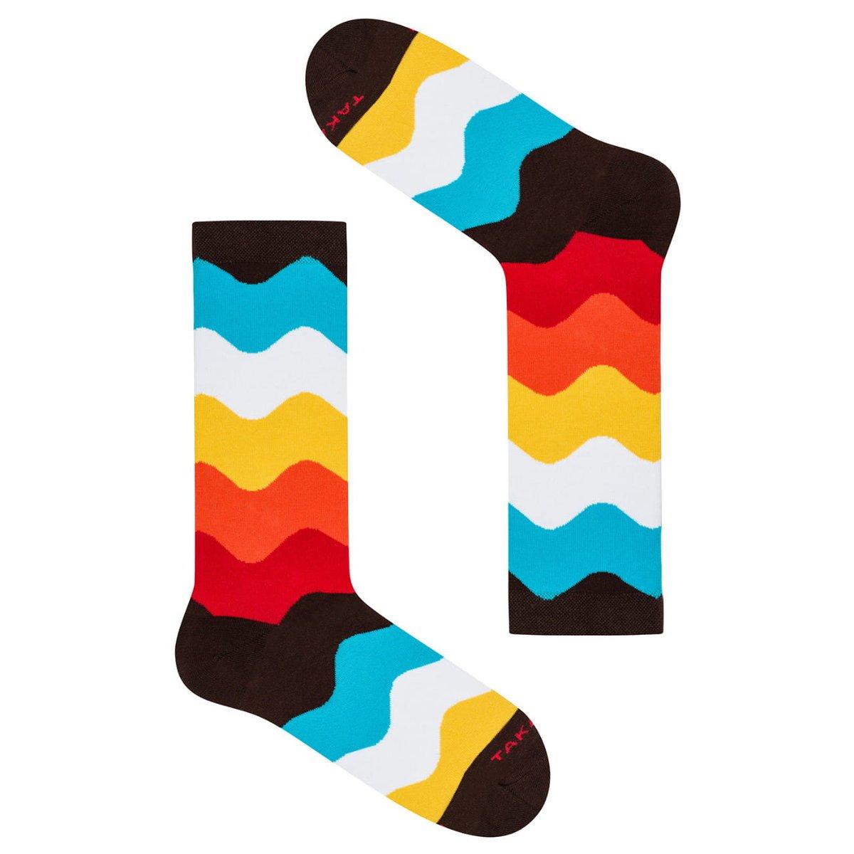 Kolorowe skarpetki - Falista 16m1 - 36-40