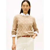 Swetry damskie - Tommy Hilfiger Wełniany sweter Regular Fit - miniaturka - grafika 1