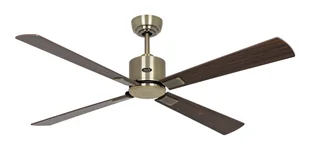 Energooszczędny wentylator sufitowy Eco Neo III 132 cm antyczny mosiądz łopatki orzech / wiśnia z pilotem zdalnego sterowania - Wentylatory sufitowe - miniaturka - grafika 1