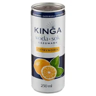 Napoje gazowane - Kinga Napój woda + sok gazowana cytrynowa 250 ml - miniaturka - grafika 1