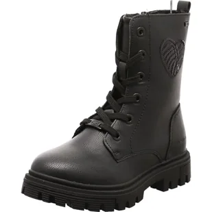 Tom Tailor Kids Dziewczęce 4270370020 modne kozaki, czarny, 37 EU - Kozaki damskie - miniaturka - grafika 1