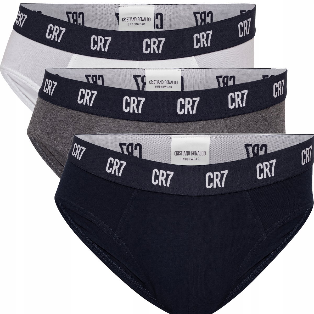 SLIPY MĘSKIE MAJTKI BIELIZNA CRISTIANO RONALDO BASIC BRIEF 3-PAK XL