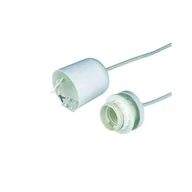 Akcesoria do oświetlenia - Oprawka E27 zwieszakowa biała 70 cm Duwi - miniaturka - grafika 1