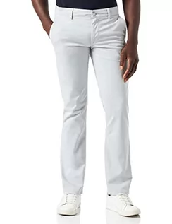 Skarpetki męskie - BOSS Męskie spodnie Schino-Slim D Slim-fit z rozciągliwej bawełny satynowej szarości, szary, 33W / 32L - grafika 1