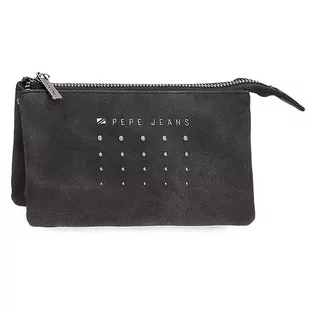 Pepe Jeans Holly Portfel Trzy przegródki Czarny 17,5x9,5x2 cms Skóra syntetyczna, czarny, Talla única, Portfel Trzy przegródki - Portfele - miniaturka - grafika 1