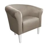 Fotele - ATOS Fotel Milo MG09 nogi 20 białe szary beż - miniaturka - grafika 1