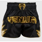 Spodnie sportowe męskie - Venum Spodenki Muay Thai Inferno Black/Gold - miniaturka - grafika 1