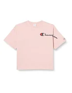 Koszulki i topy damskie - Champion Legacy American Classics W-Big Logo Light Cotton Jersey S-s Oversized Crewneck Koszulka damska, Różowy, S - miniaturka - grafika 1