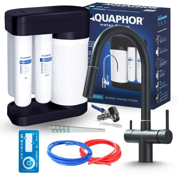 Filtr Do Wody Podszafkowy Odwrócona Osmoza Z Baterią Trójdrożną Kuchenną