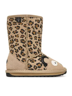 EMU Australia Śniegowce Cheetah K11103 Brązowy - Buty dla dziewczynek - miniaturka - grafika 1