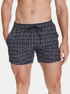Kąpielówki męskie - HUGO Szorty kąpielowe Tortuga 50535412 Czarny Regular Fit - miniaturka - grafika 1