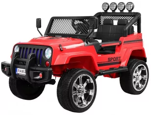 4toys, Jeep Raptor Drifter 4x4 New, czerwony - Pojazdy elektryczne dla dzieci - miniaturka - grafika 1