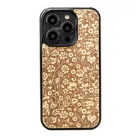 Etui i futerały do telefonów - Drewniane Etui Bewood iPhone 14 Pro KWIATY POLNE ANIEGRE - miniaturka - grafika 1