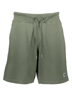New Balance Szorty dresowe "Small Logo" w kolorze khaki - Spodenki męskie - miniaturka - grafika 1