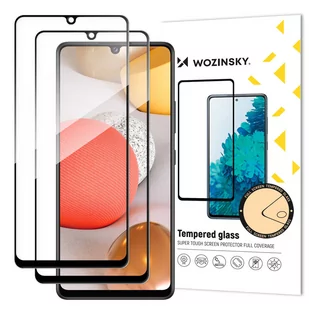Wozinsky zestaw 2x super wytrzymałe szkło hartowane Full Glue na cały ekran z ramką Case Friendly Samsung Galaxy A42 5G czarny hurtel-76885-0 - Szkła hartowane na telefon - miniaturka - grafika 1