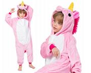 Jednorożec Piżama Dzieci Kigurumi Onesie 140 146