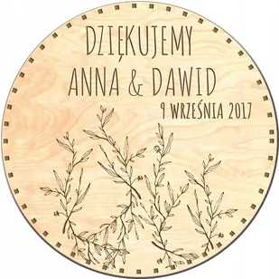 Podziękowanie dla gości ślub, wesele magnes mk2 - Magnesy - miniaturka - grafika 1