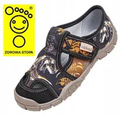 Buty dla dziewczynek - Kapcie dziecięce Viggami ADAŚ PRINT, pantofle do przedszkola r. 26 - miniaturka - grafika 1