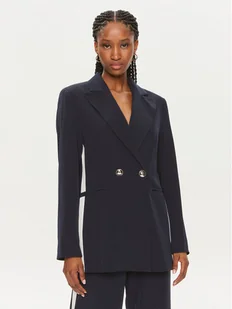 Maryley Marynarka 24EB212/04BL Granatowy Regular Fit - Marynarki i żakiety damskie - miniaturka - grafika 1