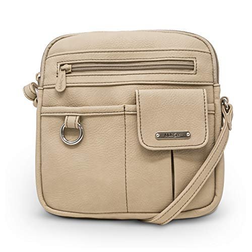 MultiSac Damski północny południe mini zamek błyskawiczny wokół torby crossbody, Chino(myśliwy - Rozmiar Uniwersalny
