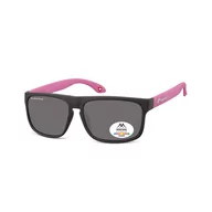 Okulary przeciwsłoneczne - Montana Klasyczne okulary MP37C różowe polaryzacyjne mp37c - miniaturka - grafika 1