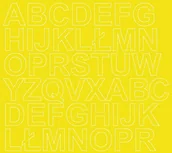 Pasmanteria - Litery samoprzylepne z połyskiem, żółte, 3 cm - miniaturka - grafika 1