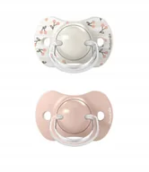 Smoczki uspokajające - Suavinex 309055-SMOCZEK fizjologiczny SX PRO 0-6M 2SZT RÓŻOWY BIRDIES - miniaturka - grafika 1