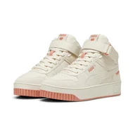 Półbuty damskie - Damskie Sneakersy PUMA CARINA STREET MID COQUETTE 39749001 – Biały - miniaturka - grafika 1