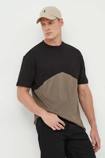 Koszulki męskie - Armani Exchange t-shirt bawełniany wzorzysty - grafika 1