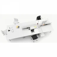 Szafy biurowe - B2B Partner Szafa biurowa z drzwiami LAYERS, 4 półki, 800 x 600 x 1905 mm, biała 611530 - miniaturka - grafika 1