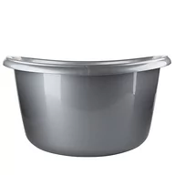 Inne artykuły do sprzątania - Altom MISKA OKRĄGŁA SOLIDNA 25L SREBRNY 5902443992902 - miniaturka - grafika 1