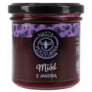 Miód z jagodą Nasza Pszczelarnia 190g - Miód - miniaturka - grafika 1