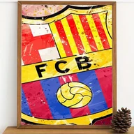 Rękodzieło - TEMU 1 szt. 11,81x15,75 cala zestaw do malowania diamentowego FC-Barcelona DIY, różne wzory okrągłe akcesoria do diamentów, bezramkowe obrazy - miniaturka - grafika 1