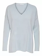Swetry damskie - ONLY Onlamalia L/S V-Neck KNT Noos sweter damski, Niebieska mg?a, XS - miniaturka - grafika 1