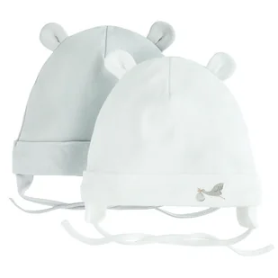 Cool Club, Czapka niemowlęca, wiązana, mix, zestaw, 2 szt. - Czapki dla dzieci - miniaturka - grafika 1