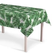 Obrusy i serwetki - Dekoria Obrus prostokątny zielone liście na białym tle 130 × 250 cm Urban Jungle - miniaturka - grafika 1