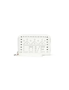 Desigual Damski portfel Mone_Azabache Mini Zip, biały (Blanco), 2x9x15 cm (B x H x T) - Portfele - miniaturka - grafika 1