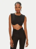 Koszulki i topy damskie - Patrizia Pepe Top 8M1646/J219-K103 Czarny Regular Fit - miniaturka - grafika 1