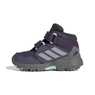 Buty dla chłopców - adidas Uniseks - niemowlęta Terrex Skychaser Mid GORE-TEX Hiking Shoes Kids, Aurora Plum/Glory Grey/Semi Flash Aqua, 24 EU - miniaturka - grafika 1
