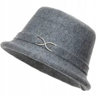 Czapki damskie - Kapelusz damski MERCEDES Ciemny szary - miniaturka - grafika 1