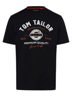 Koszulki męskie - Tom Tailor - T-shirt męski, niebieski - miniaturka - grafika 1