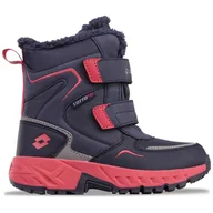 Buty dla dziewczynek - LOTTO Alstyne Tex K dziewczęce kozaki półdługie, Navy Pink, 28 EU - miniaturka - grafika 1