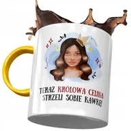 Kubki - Kubek Żółty Dla Celiny Koleżanki Żony na Prezent z Nadrukiem ze Zdjęciem + Opakowanie na prezent (wzór 02) - miniaturka - grafika 1