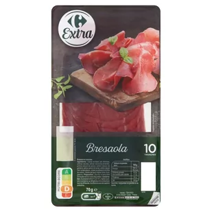 Carrefour Extra Bresaola w plastrach 70 g - Kiełbasa i wędliny - miniaturka - grafika 1