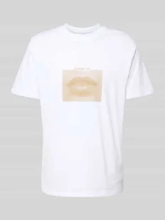 T-shirt z nadrukiem z logo model ‘Deterni’ - Koszulki męskie - miniaturka - grafika 1