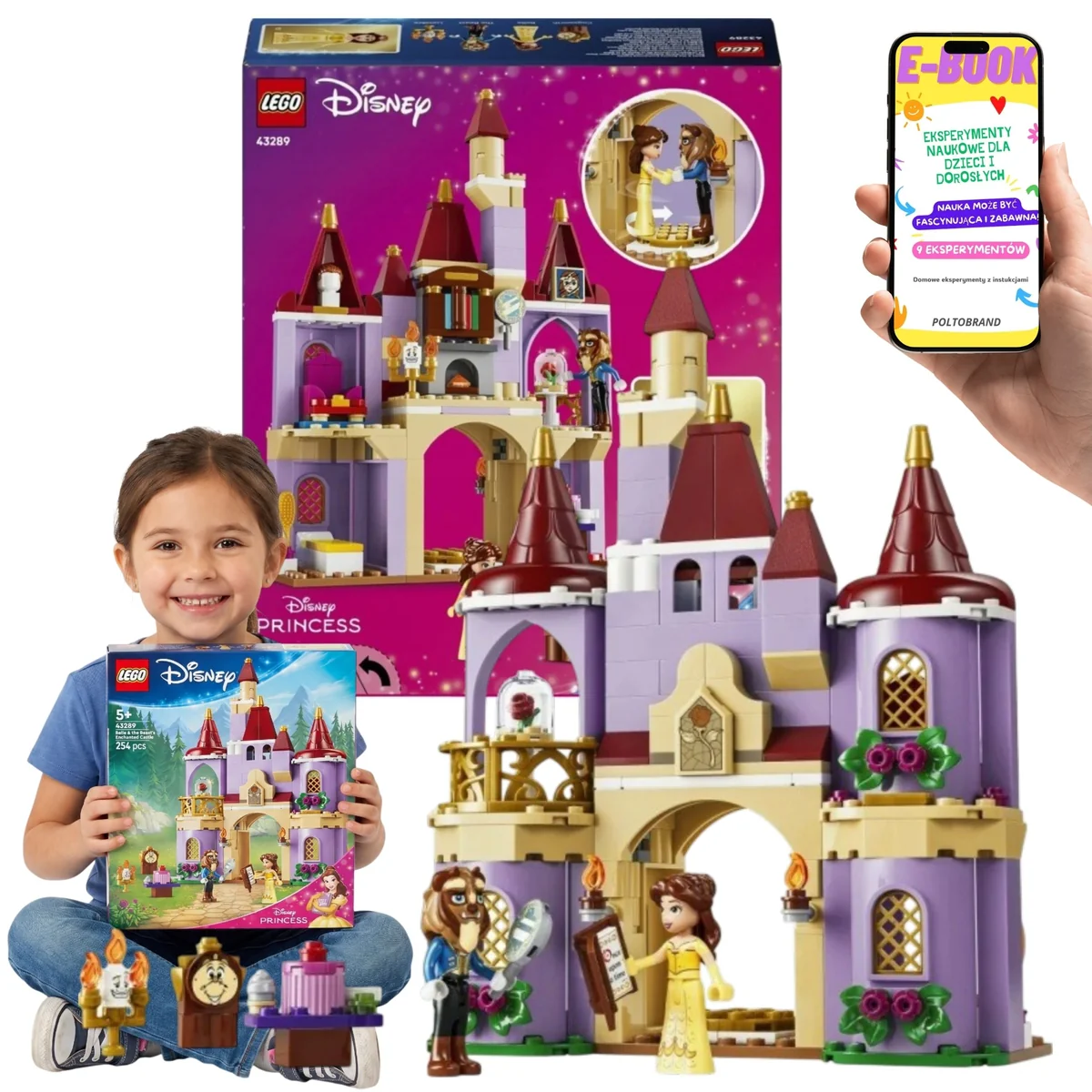 LEGO Disney Princess Zaczarowany Zamek Pięknej i Bestii 43289 254 Elementy