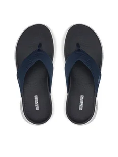 Skechers Japonki Go Walk Flex Sandal-Splendor 141404/NVY Granatowy - Klapki i japonki damskie - miniaturka - grafika 1