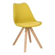 Krzesła - D2.Design Krzesło Norden Star Square PP żółte 1610 180315 - miniaturka - grafika 1