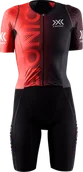 Bielizna sportowa męska - XBIONIC Strój triathlonowy damski DRAGONFLY 5G czarno-czerwony - miniaturka - grafika 1