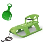 Sanki i ślizgacze - PROSPERPLAST, Sanki Z Oparciem Bezzy Seat, Ślizg Jabłuszko - miniaturka - grafika 1